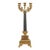 Antique Gilt Bronze Candelabra, Fluted Column With Figural Arms — French, 19th Century For Sale