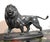 A FRENCH BRONZE LION by PAUL-EDOUARD DELABRIERRE (1829-1912), LAST QUARTER 19TH CENTURY Stands mighty and proud, King of...
