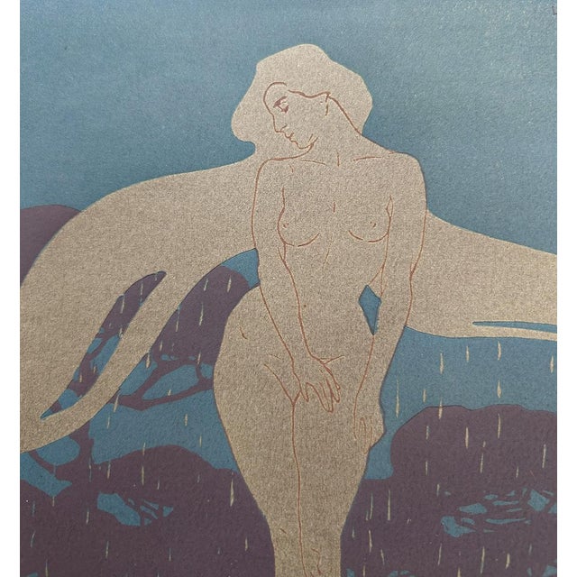 Luigi Bompard, La Rugiada, 1905, Woodcut For Sale - Image 4 of 11