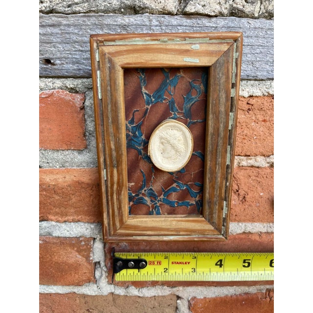 Classical Framed Grand Tour Intaglios in 1880s Pine Frame For Sale - Image 4 of 8