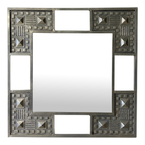 Vintage Brutalist Wall Mirror
