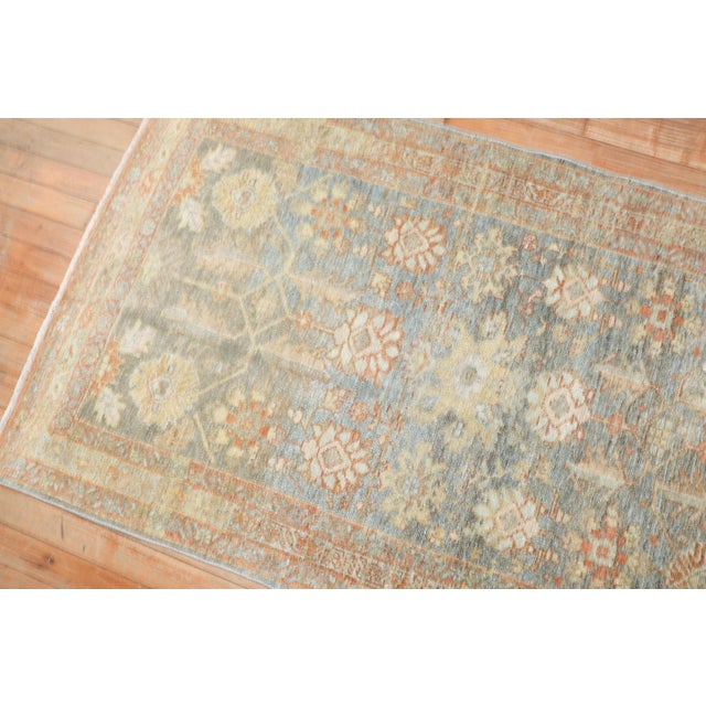 Zabihi Collection Soft Neutral Antique Malayer Throw Rug For Sale - Image 4 of 6