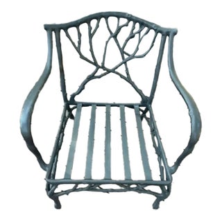 Vintage Veneman Twig & Branch Patio Club Chair, Attributed For Sale