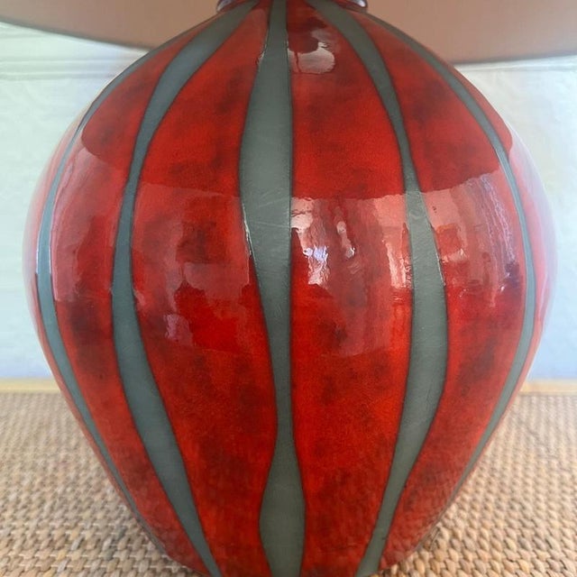 Vintage Studio Pottery Table Lamp by Neville and Green For Sale - Image 6 of 9