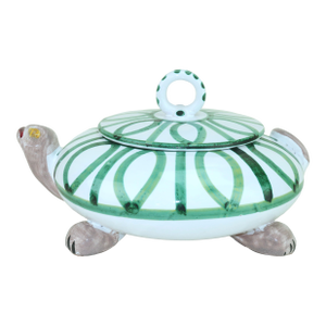 Italian Ceramic Turtle Covered Dish, 1960's