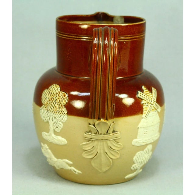 1800's Doulton Lambeth Glazed Stoneware Jug Hunting Scene For Sale In Houston - Image 6 of 13