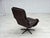 Scandinavian Swivel Armchair in Patchwork Leather, 1970s For Sale - Image 12 of 18