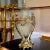 Metal Baccarat Style Glass + Bronze Gilt NeoClassical Urns & Oval Vase, 3 Pieces For Sale - Image 7 of 12