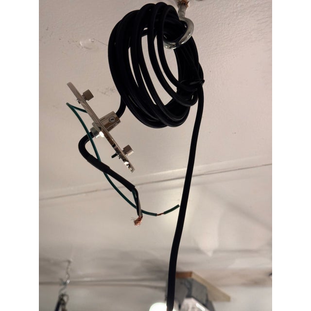 Restoration Hardware 20th C. Factory Filament Metal Shade Pendant For Sale In San Francisco - Image 6 of 12