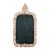 American 1930s Shell Mirror with Pyramidal Crest and Pastel Tones For Sale