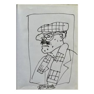 Robert Combas, Profile, Drawing on Paper, 2000 For Sale