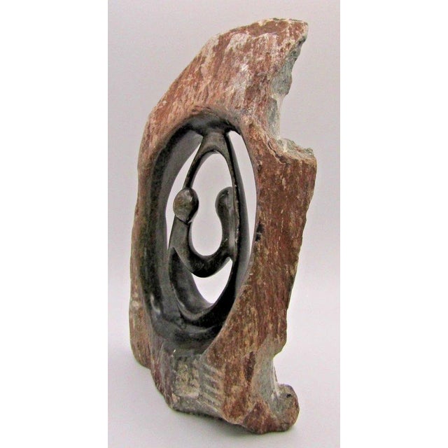 1950s Emerson Butawu African Shona Carved Serpentine Stone Sculpture For Sale - Image 9 of 12