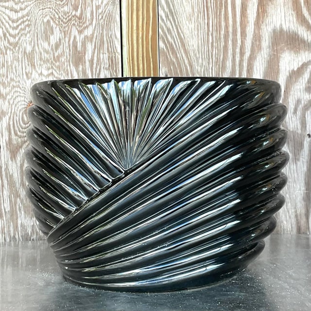 Contemporary Vintage Boho Manuel Da Casta Draped Planter For Sale - Image 3 of 7