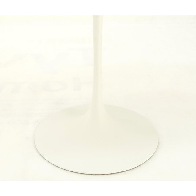 Pair of Knoll Saarinen Oval Walnut Tulip Side End Tables Stands Mint! For Sale - Image 10 of 11