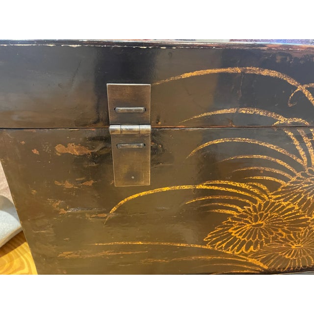 Late 19th Century Chinese Trunk Chest on Stand For Sale - Image 10 of 13