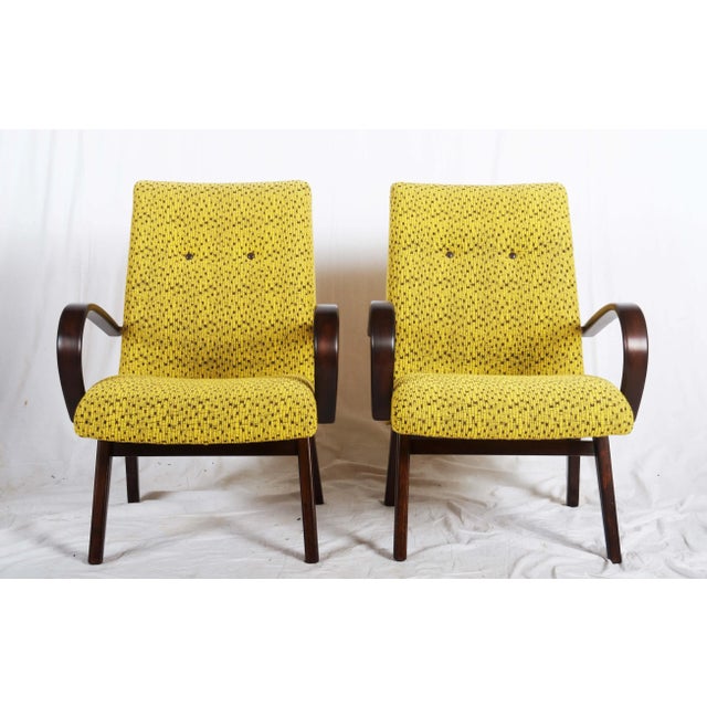 Set of Mid-Century Czech Armchairs, 1960s For Sale - Image 6 of 11