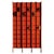 Wood Wall Unit with Grid Structure, 1960s For Sale - Image 7 of 7