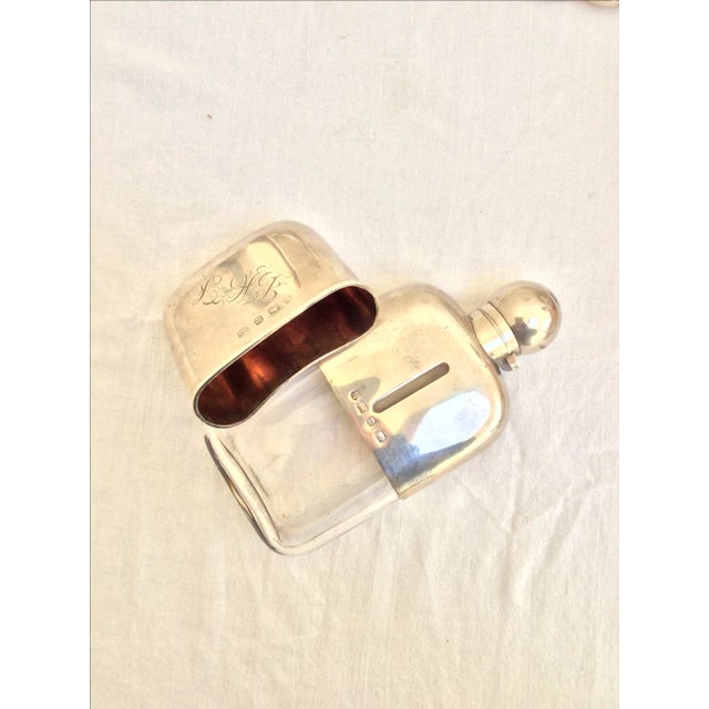 Sterling Silver English Flask For Sale - Image 5 of 6