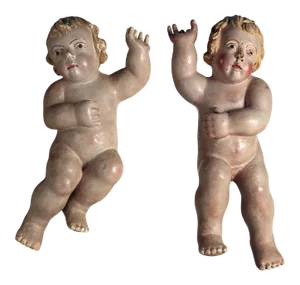 18th Century Angels O Putti - A Pair