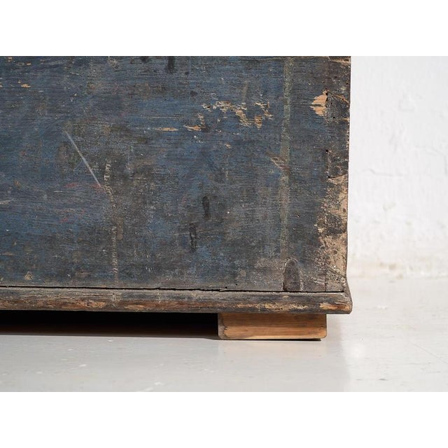 Antique Cobalt Blue Chest, 1920s For Sale - Image 13 of 17