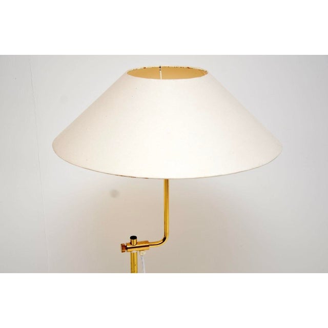 Vintage Swedish Brass Rise and Fall Lamps from Bergboms, 1970, Set of 2 For Sale - Image 6 of 13