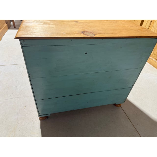 Antique Pine Three Drawers - Chest of Drawers From England For Sale - Image 18 of 18
