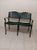 Vintage Cast Iron Patio Bench Lattice Design Green Mid Century Modern For Sale - Image 14 of 14