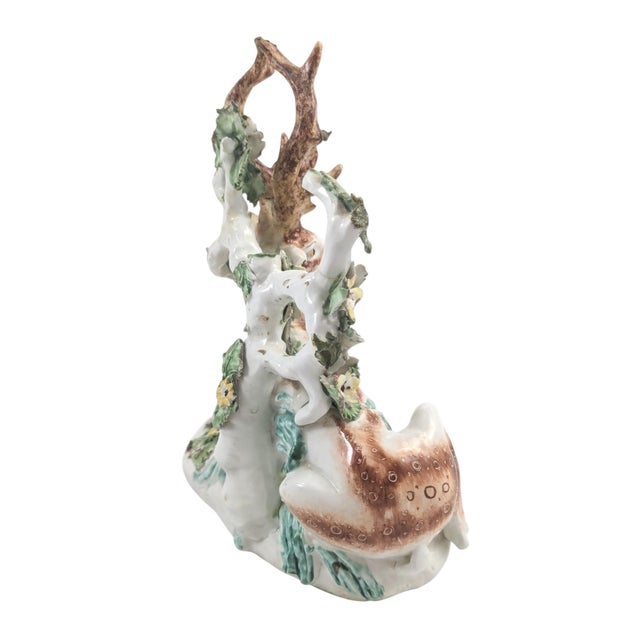 Porcelain Stag Figure with Bocage from Derby, England, 1755-1765 For Sale - Image 5 of 13