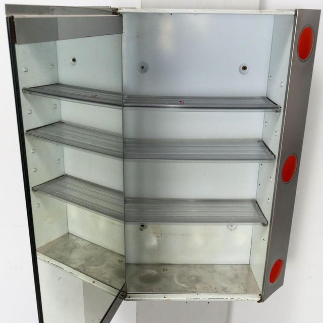 Metal Vintage Shelves in Aluminium, Plastic & Glass, Italy, 1970s For Sale - Image 7 of 8