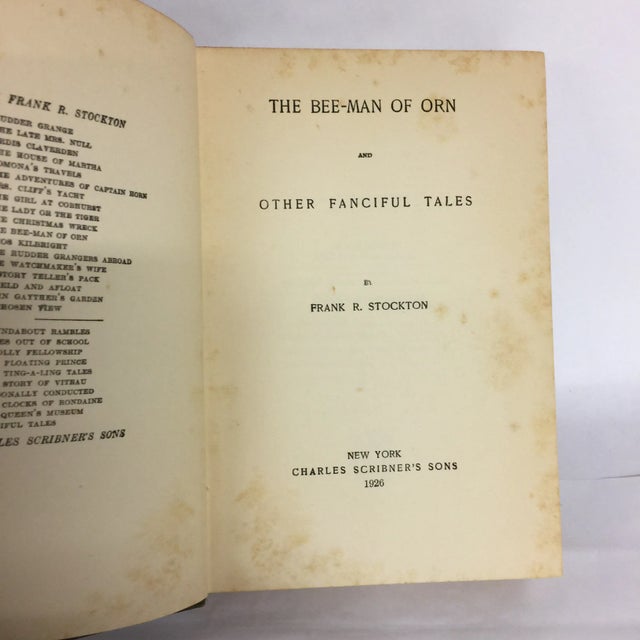 Traditional Frank R. Stockton Antique Books - A Pair For Sale - Image 3 of 11