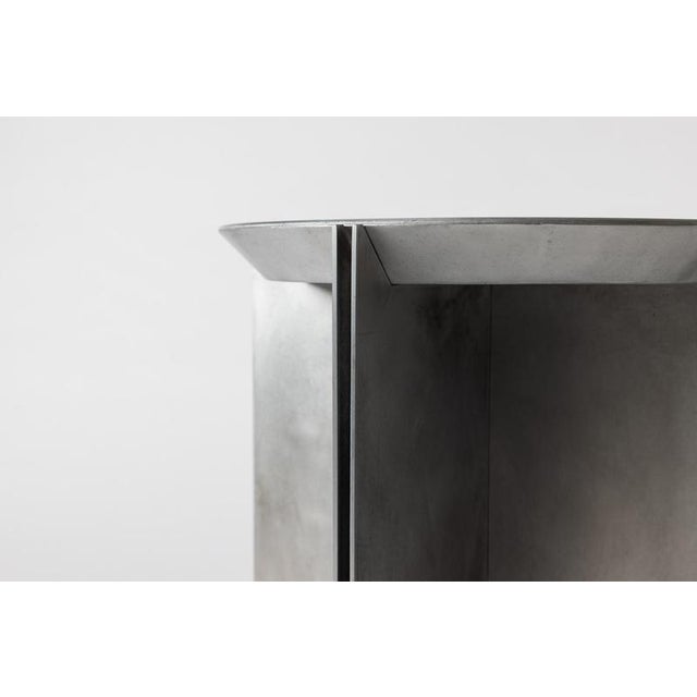 H5 hand decorated metal & aluminium side table by studio nyx dimensions: ø 35 x h 50 cm materials: acid-etched...