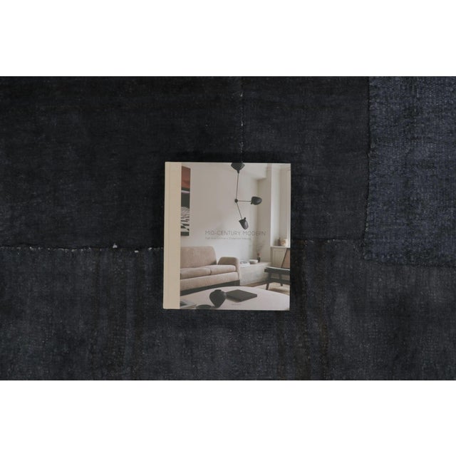 Vintage Anatolian Textile With Blue and Black Patchwork Geometry - Rug & Kilim For Sale - Image 9 of 9