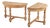Pair of French Solid Oak Demilune Console Tables, C. 1950. For Sale