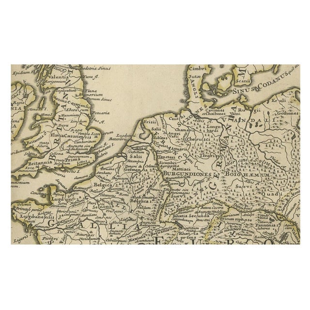 Roman Empire Map by Moll, 1730 For Sale - Image 5 of 6