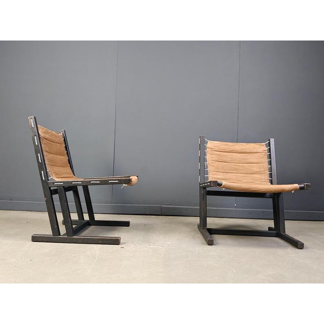 Canvas & Rope Lounge Chairs from Casala, West Germany, 1970s, Set of 2 For Sale - Image 6 of 13