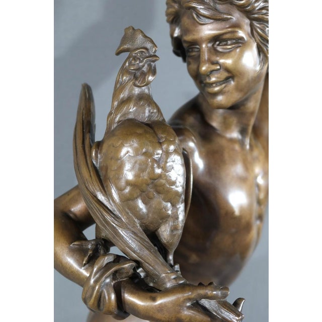 A. Falguière, Winner in the Cockfight, Late 19th Century, Bronze For Sale - Image 10 of 18