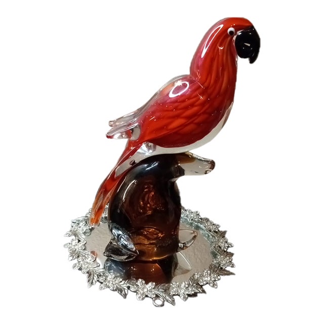 STUNNING Dynasty Gallery 9" Toucan on Pedestal Art Glass Sculpture Experience the exquisite craftsmanship of Dynasty...