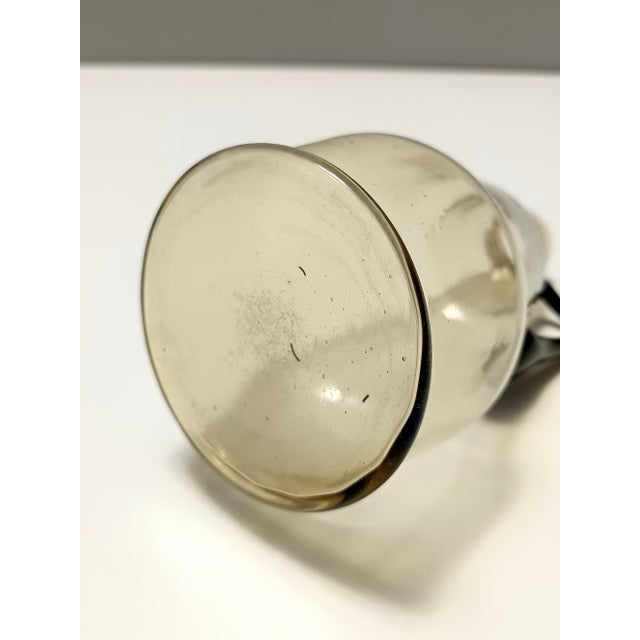 Straw Colored Murano Glass Pitcher attributed to Vittorio Zecchin, Italy, 1890s For Sale - Image 10 of 14