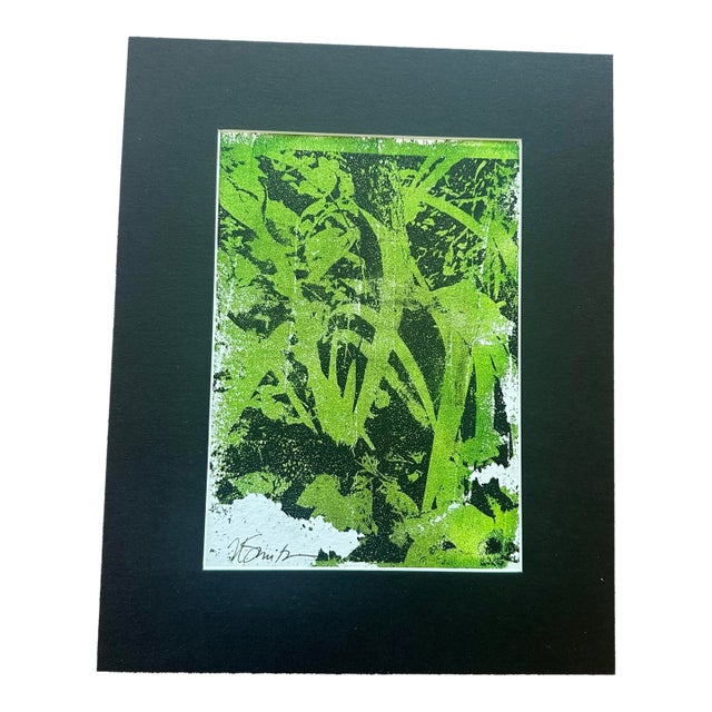 “Impressions” Original Mono Print by Nancy Smith For Sale