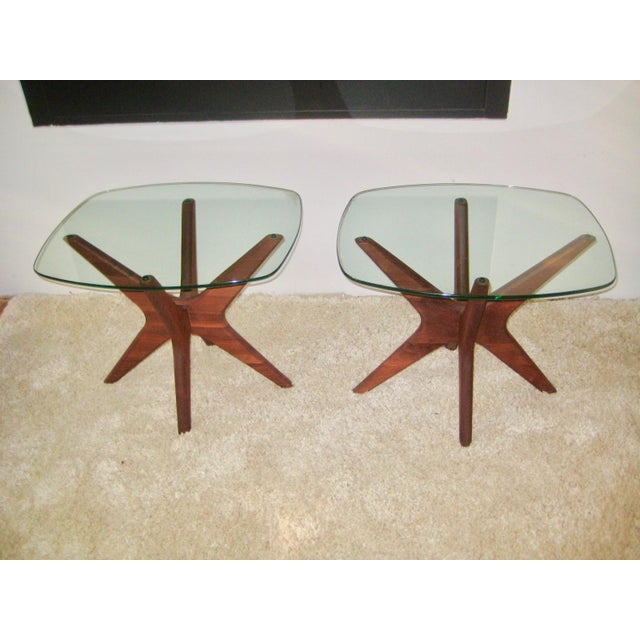 1960s Adrian Pearsall Model L1618-Et Craft Associates Jacks End Tables - A Pair For Sale - Image 10 of 11