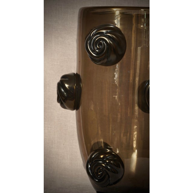 2000 - 2009 Mid-Century Murano Art Glass Vase, 2000s For Sale - Image 5 of 9