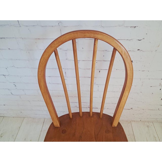 Mid-Century Modern Windsor Dining Chairs in Elm by Lucian Ercolani for Ercol, 1960, Set of 2 For Sale - Image 11 of 14