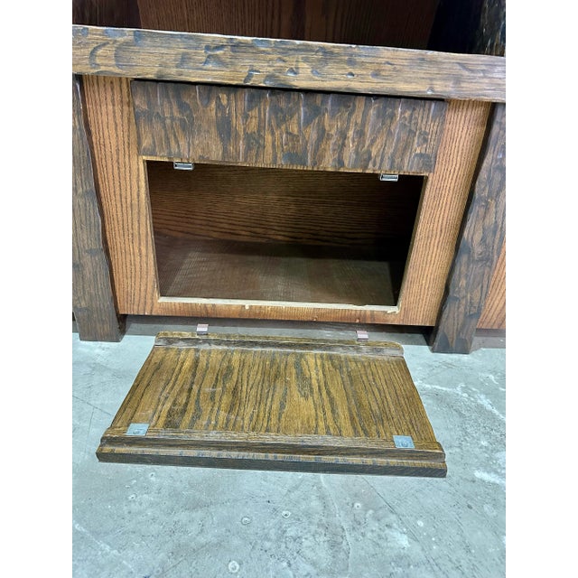 Witco 1970’s Custom Made Vintage Brutalist Faux Fireplace Mantle For Sale - Image 4 of 12