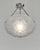 French Art Deco Pendant Light by Sonover - 1930s Frosted Glass & Nickeled Bronze For Sale - Image 4 of 11
