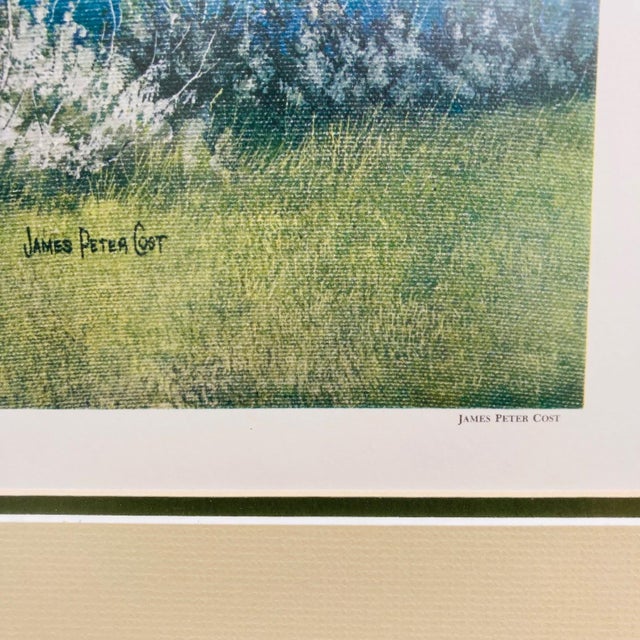 Coastal 1970s Framed Pebble Beach Lithograph by James Peter Cost For Sale - Image 3 of 12