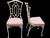 MCM Faux Bamboo Cast Aluminum Chair Set 4 For Sale - Image 4 of 9