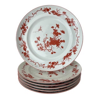 Mottahedeh Red Goa Dinner Plate- Set of 6 For Sale