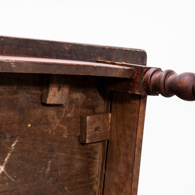 French Bobbin Leg Mid Oak Fruitwood Dining Table, 1940s For Sale - Image 10 of 11