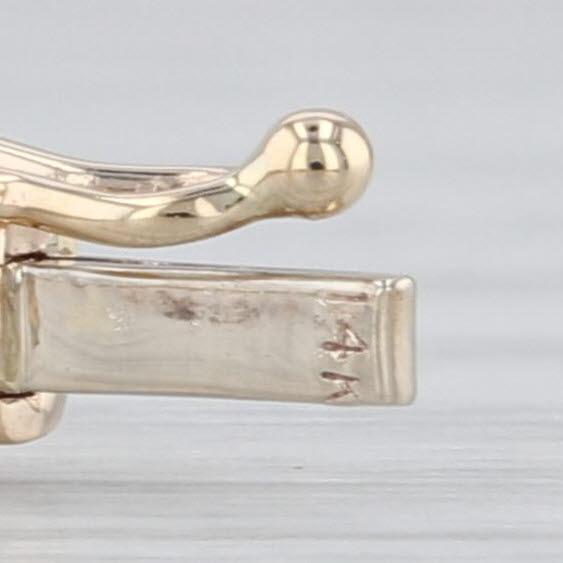 1990s 1990s 1.28ctw Emerald Diamond Bangle Bracelet 14k Yellow Gold 6.75" Hinged For Sale - Image 5 of 7