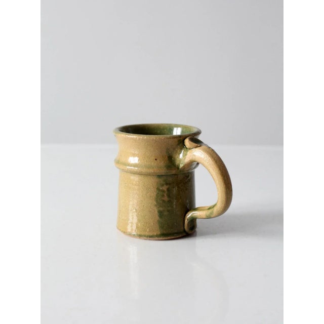 Contemporary Vintage Studio Pottery Mug For Sale - Image 3 of 12